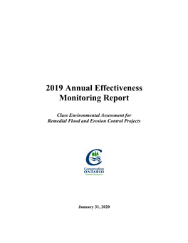 2019 Annual Effectiveness Monitoring Report