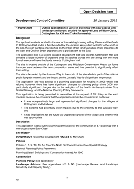 Outline for up to 57 Dwellings, Landscape