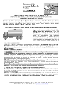 Communauté De Communes Du Pays De Morlaàs INFORMATION