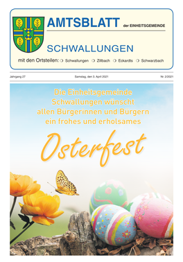 Amtsblatt Vom 3. 4. 2021