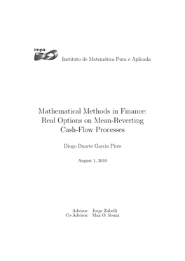 Real Options on Mean-Reverting Cash-Flow Processes