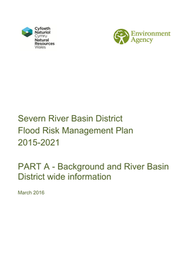 Severn River Basin District Flood Risk Management Plan 2015-2021