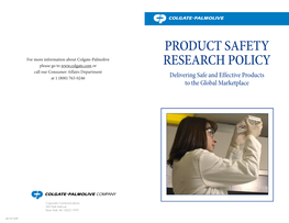 Product Safety Research Policy: What You Need to Know