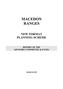 Macedon Ranges