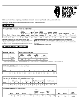 Illinois State Report Card