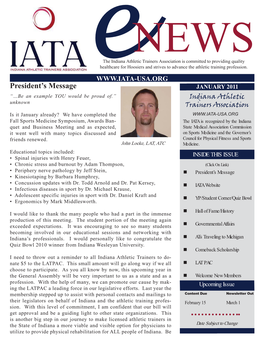 IATA Jan 11 Newsletter.Indd