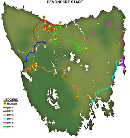 PCT Circumnavigation Road Map Devonport Start (2).Pdf