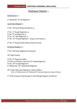 Northern Command, India (1939)]