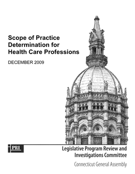 Scope of Practice Determination for Health Care Professions