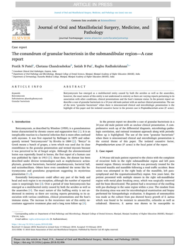 The Conundrum of Granular Bacteriosis in the Submandibular