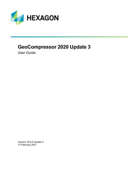 Geocompressor 2020 Update 3 User Guide