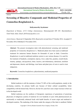 International Journal of Modern Biochemistry