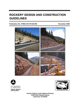 Rockery Design and Construction Guidelines