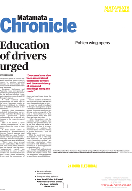 Education of Drivers Urged