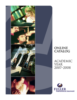 Online Catalog: Academic Year 2007-2008