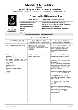 Frimley Health NHS Foundation Trust