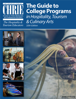 The Guide to College Programs in Hospitality, Tourism & Culinary Arts 10Th Edition
