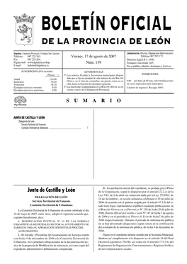 De La Provincia De León