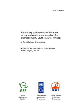 Preliminary Socio-Economic Baseline Survey and Waste Stream Analysis for Bikenibeu West, South Tarawa, Kiribati