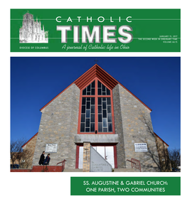 JANUARY 15, 2017 the SECOND WEEK in ORDINARY TIME VOLUME 66:15 DIOCESE of COLUMBUS a Journal of Catholic Life in Ohio