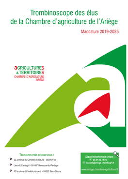 Trombinoscope Des Élus De La Chambre D'agriculture De L'ariège