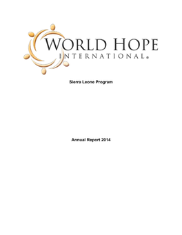 Sierra Leone Program Annual Report 2014