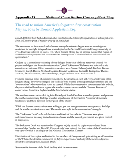 The Rough Draft...Articles of Confederation