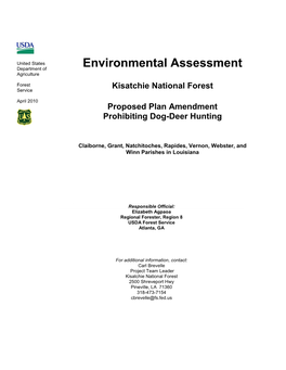 Environmental Assessment Agriculture