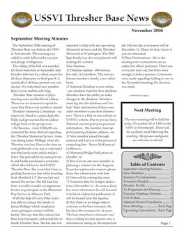 November 2006 Newsletter.Indd