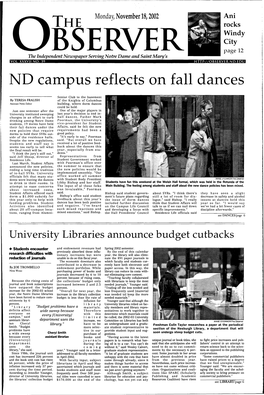 ND Campus Reflects on Fall Dances
