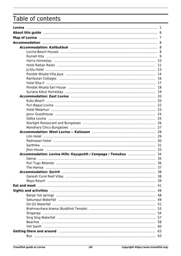 Table of Contents