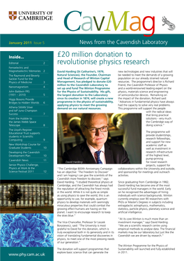 £20 Million Donation to Revolutionise Physics Research