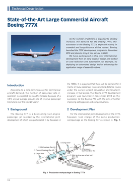 State-Of-The-Art Large Commercial Aircraft Boeing 777X