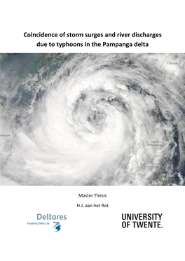 Coincidence of Storm Surges and River Discharges Due to Typhoons in the Pampanga Delta