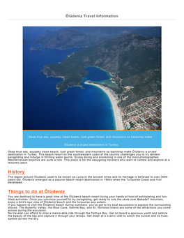 Ölüdeniz Travel Information