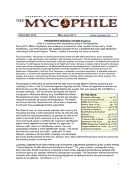 The Mycophile May-June 2012