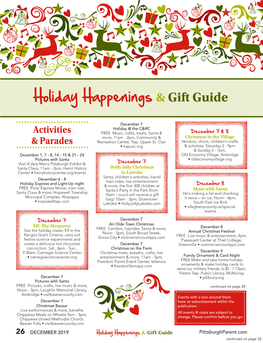 Holiday Happenings & Gift Guide