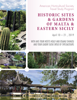 Historic Sites & Gardens of Malta & Eastern Sicily