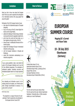 European Summer Course