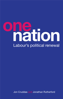 One Nation: Labour's Political Renewal