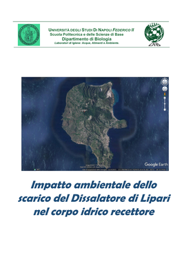 Impatto Ambientale Dello Scarico Del Dissalatore Di Lipari Nel Corpo Idrico Recettore