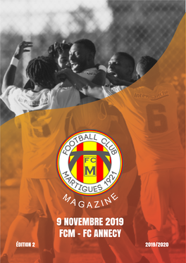 9 Novembre 2019 Fcm - Fc Annecy Édition 2 2019/2020