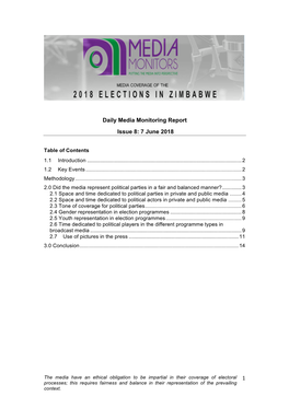 Daily Report Issue 8