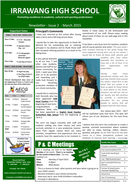 Newsletter March 2015