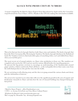 Alsace Wine Production by Numbers