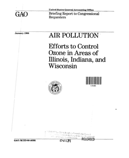 RCED-88-46BR Air Pollution: Efforts to Control Ozone in Areas of Illinois