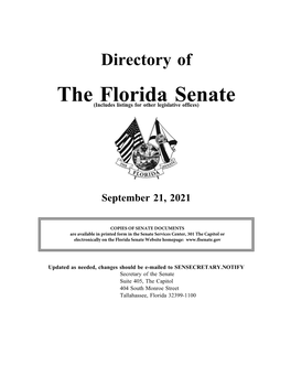 Florida Senate Directory