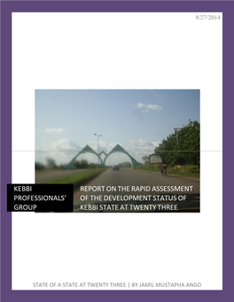 Report on the Rapid Assessment of The