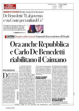 Ora Anche Repubblica E Carlo De Benedetti Riabilitano Il Caimano