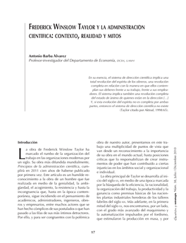 Frederick Winslow Taylor Y La Administración Científica…, Pp